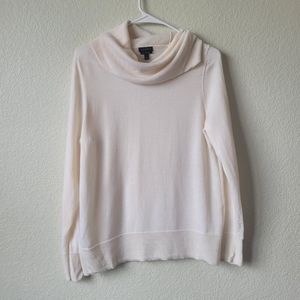 Talbots Pure Merino Wool Winter White Sweater